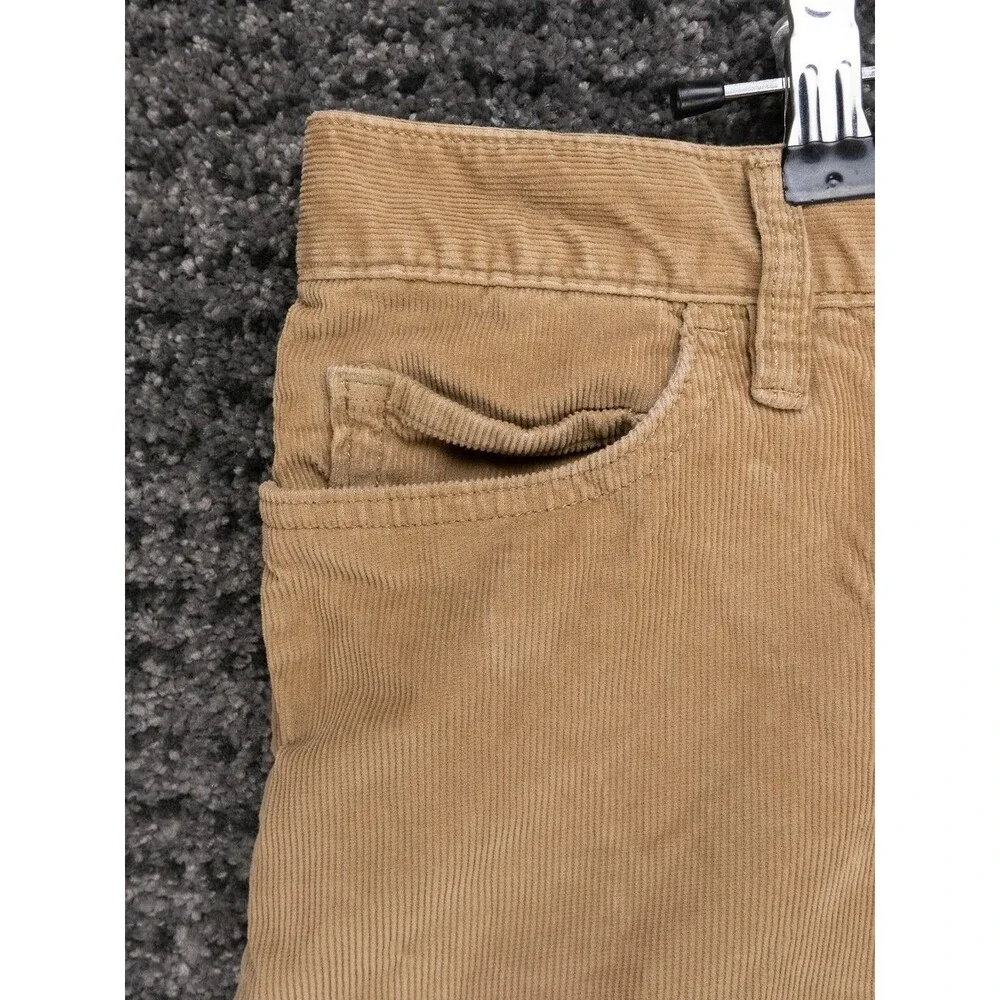 J Crew Pants Mens 34x30 Actual 35x30 Brown Slim Fit Traveler Stretch Corduroy